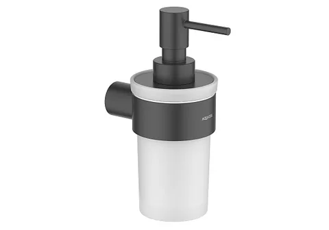 Настенный дозатор для жидкого мыла AQUATEK ЛИРА AQ4405MB, черный матовый