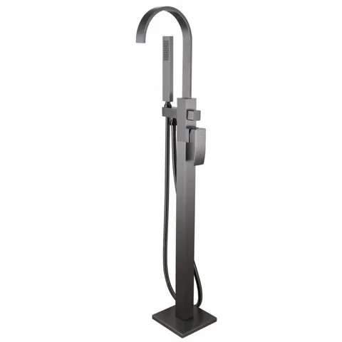 Смеситель ABBER Wasserfall AF8615NG напольный, оружейная сталь