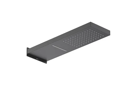 Настенный верхний душ 2 режима 550*170*30 мм AQUATEK, матовый черный AQ2085MB