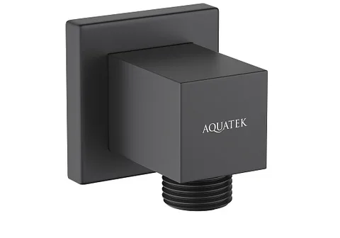 Шланговое подсоединение AQUATEK, матовый черный AQ2458MB