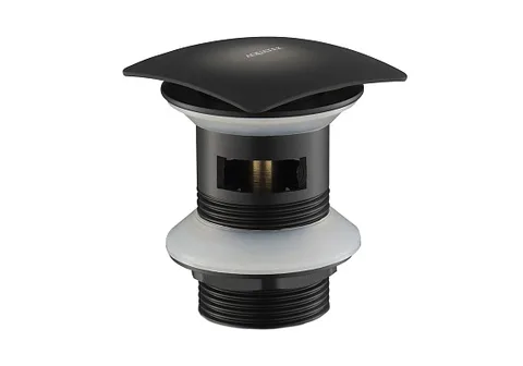 Сливной набор для раковины AQUATEK, матовый черный AQ6004MB