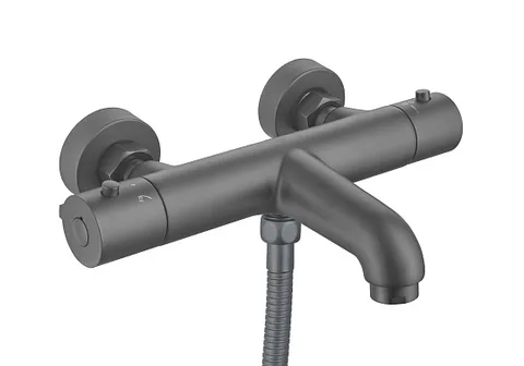 Термостатический смеситель для ванны AQUATEK AQ1043BGM, оружейная сталь