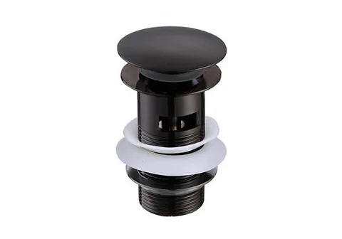 Сливной набор для раковины AQUATEK, матовый черный AQ6001MB