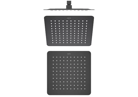 Квадратный верхний душ 250*250*2 мм AQUATEK, матовый черный AQ2072MB