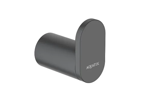Крючок для полотенец AQUATEK ЛИРА AQ4425MB, черный матовый