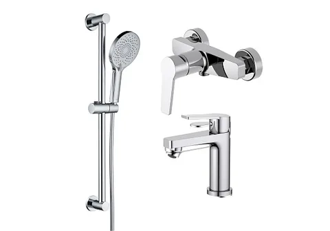Комплект для душа AQ1731CR ЛУГАНО 3 в 1 (AQ1710CR + AQ1760CR + AQ2022CR)