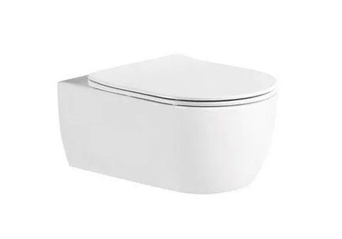 Унитаз подвесной безободковый Aquatek ЕВРОПА AQ1106L-00 525*360*260 с сиденьем с механизмом плавного закрытия