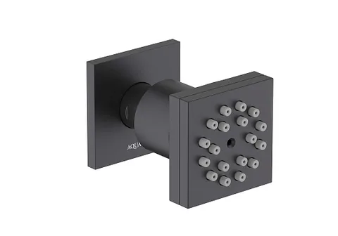Боковая форсунка 50*50 AQUATEK, матовый черный AQ2098MB