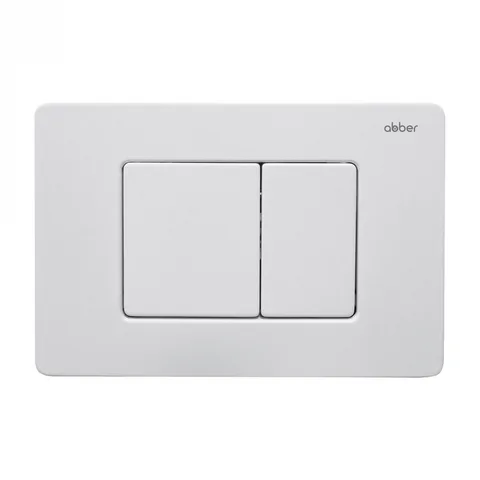 Кнопка смыва ABBER AC0120MW белая матовая