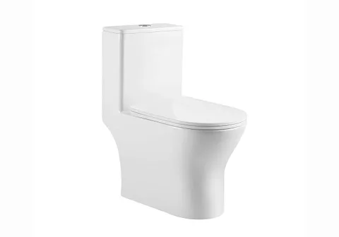 Унитаз-моноблок напольный, безободковый, система смыва торнадо, AQ2816T-00 ГЕЛИОС, 670*350*760, крышка-сиденье дюропласт, плавное закрытие