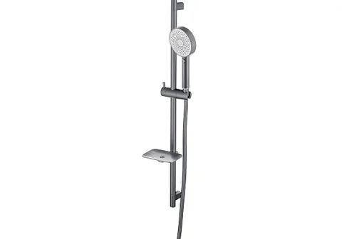 Душевая стойка хром AQUATEK AQ2031BGM, 3 режима, 73 см, оружейная сталь