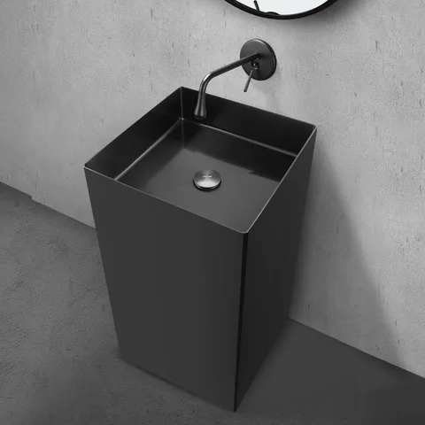 Раковина отдельностоящая ABBER Wasser Kreis AF2413MB черная матовая