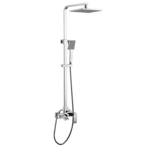 Душевая стойка ABBER Wasserfall AF8616L с изливом, хром