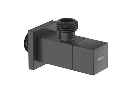 Угловой переходник AQUATEK, матовый черный AQ2453MB