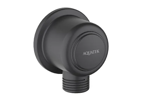 Шланговое подсоединение AQUATEK, матовый черный AQ2461MB Классик