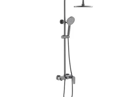 Душевая система с тропическим душем AQUATEK AQ2140BGM БЕТТА, оружейная сталь