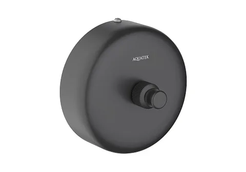 Веревка для белья 2,5 м в комплекте с держателем AQUATEK, матовый черный AQ4994MB