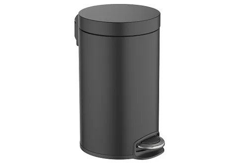 Корзина для мусора с педалью, 8л AQUATEK, матовый черный AQ4992MB