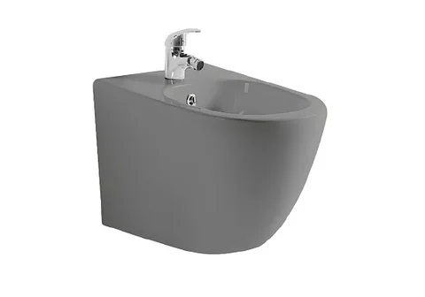 Биде подвесное Aquatek ЕВРОПА AQ1016-MG 510*355*310, цвет серый матовый