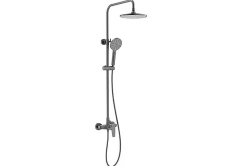 Система с душем и смесителем AQUATEK AQ2160BGM БЕТТА, оружейная сталь