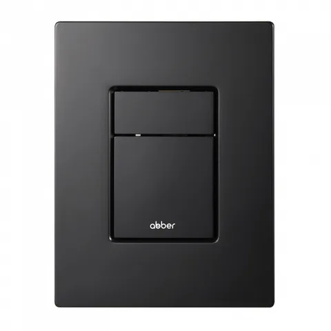 Кнопка смыва ABBER AC0123MB пневматическая, черная матовая