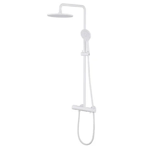 Душевая стойка ABBER Emotion AF8816WL с изливом, белый матовый