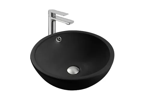 Раковина накладная Aquatek AQ5354-MB 440*440*175мм, цвет черный матовый