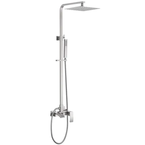 Душевая стойка ABBER Wasserfall AF8616SPL с изливом, сатин