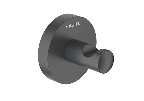 Крючок для полотенец AQUATEK AQ4201CR Оберон, черный матовый