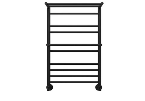 Полотенцесушитель водяной Aquatek Альфа П10 500х800 мм AQ RRP1080BL, с полкой, черный муар