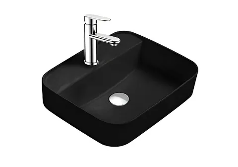 Раковина накладная Aquatek ВЕГА AQ5506-MB 500*395*140мм, цвет черный матовый