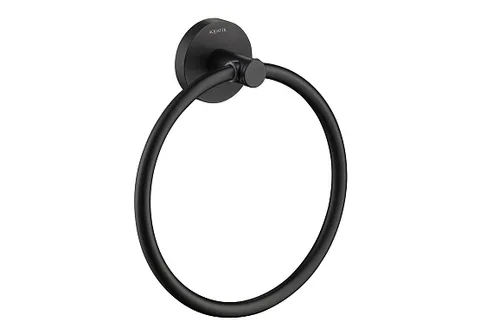 Полотенцедержатель кольцо AQUATEK, матовый черный AQ4112MB Европа