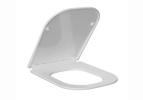 Сидение с крышкой (дюропласт) SQUARE (для AQ4411-00, AQ4451-00), SoftClose, QuickRelease, белая