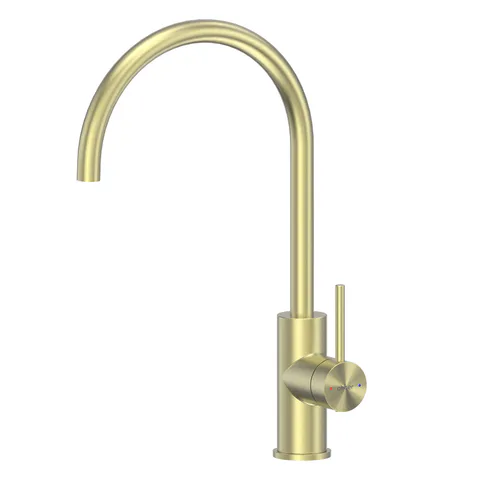 Смеситель ABBER Wasser Kreis 316 AF8114BG для кухни, брашированное золото