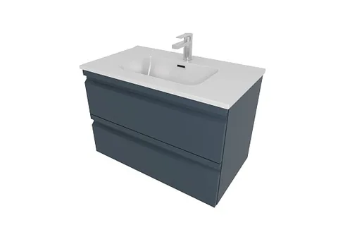 Тумба с раковиной для ванной AQ77080-MG серый матовый, 815х545х460