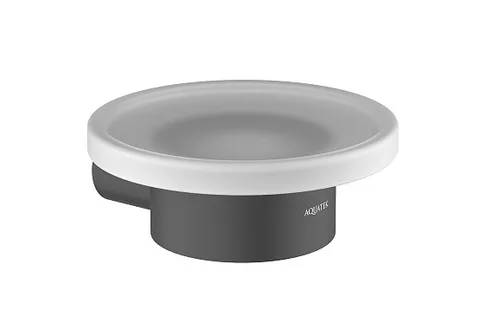 Настенная мыльница AQUATEK ЛИРА AQ4403MB, черный матовый