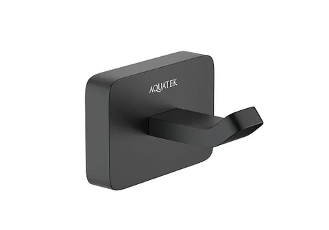 Крючок для полотенец в ванную AQUATEK ЛИБРА AQ4301MB, черный матовый