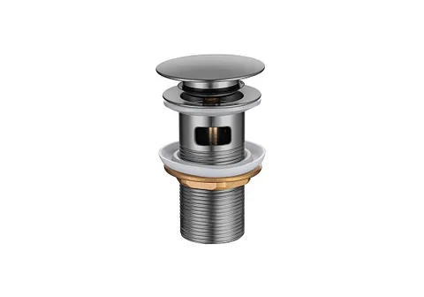 Сливной набор для раковины AQUATEK AQ6001BGM, оружейная сталь
