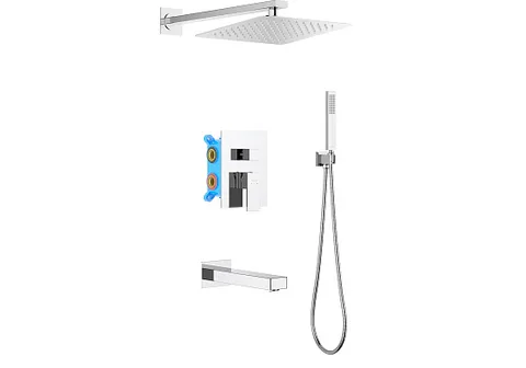 Душевой комплект с тропическим душем AQUATEK AQ1673CR ЛИБРА 4 в 1