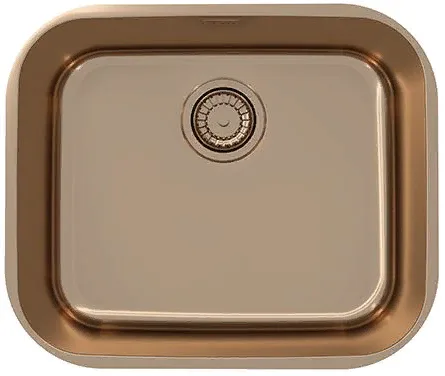 ALVEUS VARIANT MONARCH 10 COPPER, мойка, нержавеющая сталь, медь (в комплекте с выпуском без сифона)