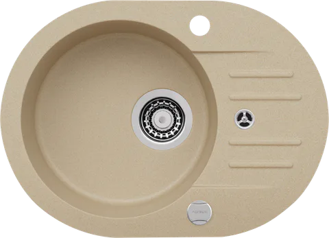 ALVEUS GRANITAL GENESIS FOXTROT 40 G55 P-U, мойка, гранит, бежевый