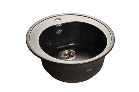 GranFest RONDO GF-R-510, мойка, мрамор, черный