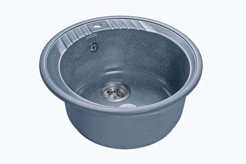 GranFest RONDO GF-R-520, мойка, мрамор, графит