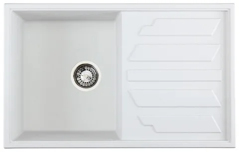 GRANULA 8002 мойка, гранит, арктик (белый)