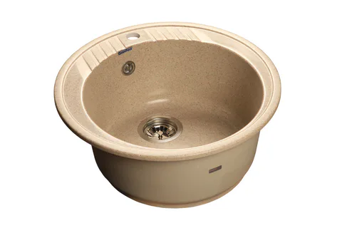 GranFest RONDO GF-R-520, мойка, мрамор, песочный