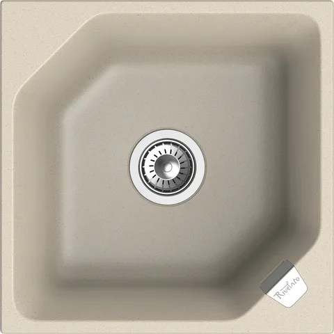 Rivelato LOCUS LS-50 beige scuro, мойка, гранит, темно-бежевый