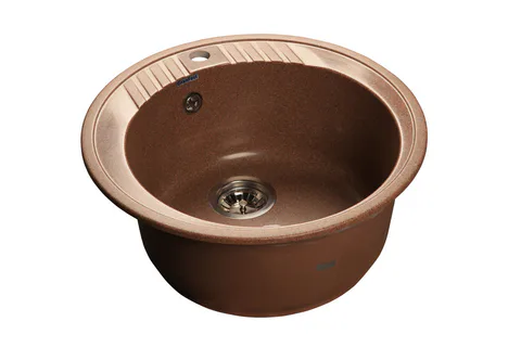 GranFest RONDO GF-R-520, мойка, мрамор, терракот