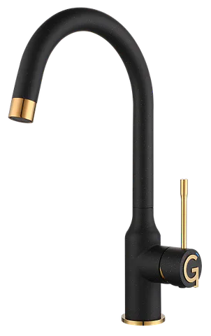 Rivelato GARDA 1923502 nero/oro, смеситель, гранит, черный/золото