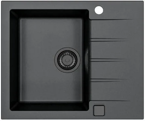 ALVEUS GRANITAL CADIT 10 G91 CARBON, мойка, гранит, черный (в комплекте с сифоном 1148149)