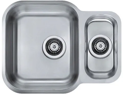 ALVEUS DUO 70 SAT-90, мойка, нержавеющая сталь сатин (в комплекте с сифоном 1127257)